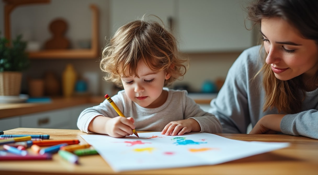 Le dessin de l’enfant : ce que révèlent les étapes, du gribouillage au bonhomme
