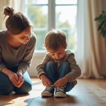 Apprendre à faire ses lacets : une méthode simple étape par étape