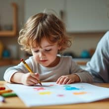 Le dessin de l&rsquo;enfant : ce que révèlent les étapes, du gribouillage au bonhomme